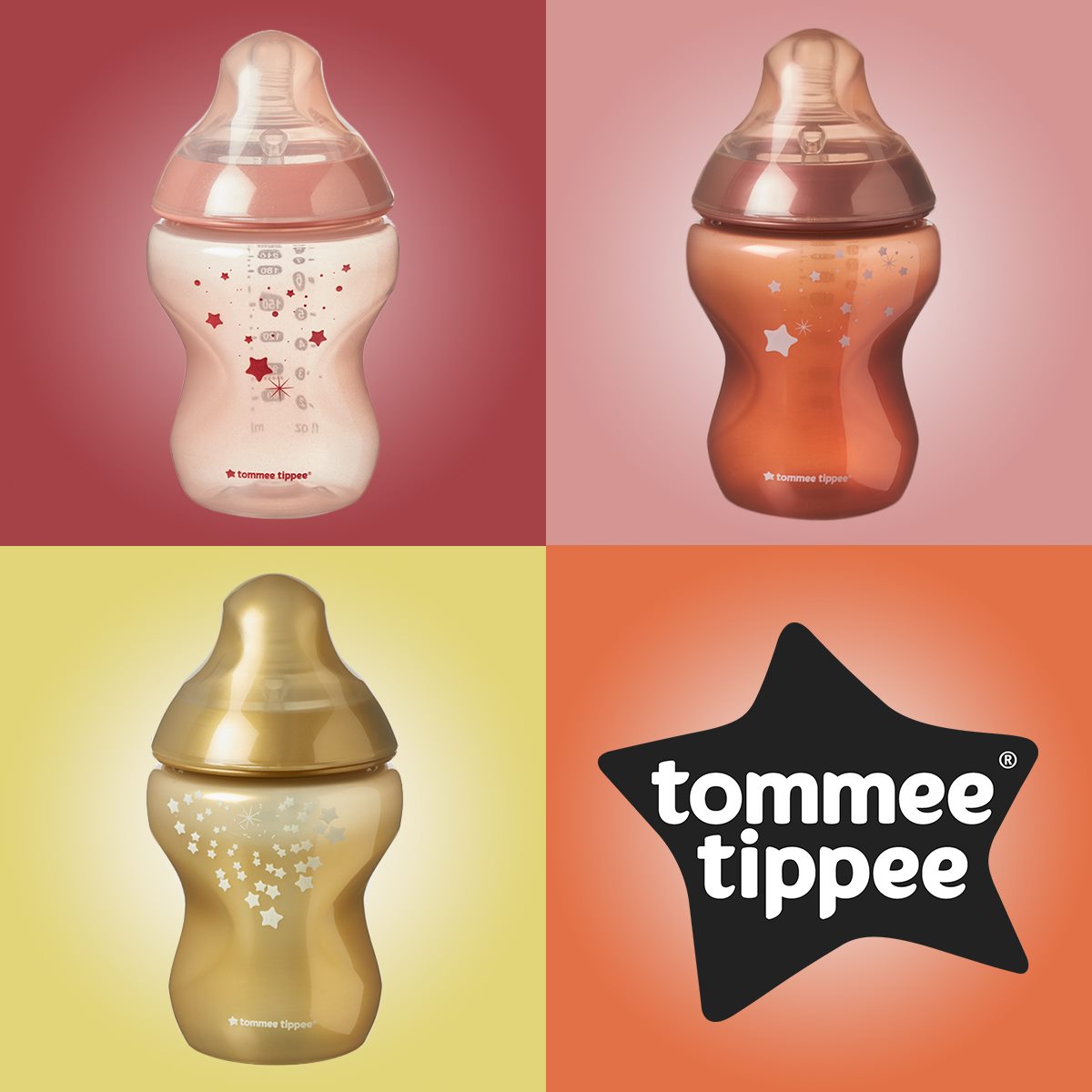 Tommee Tippee Closer To Nature 3x260ml Bottle With Super Soft Medium Flow Teats